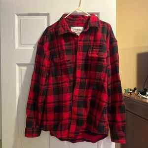 Mens American eagle flannel large